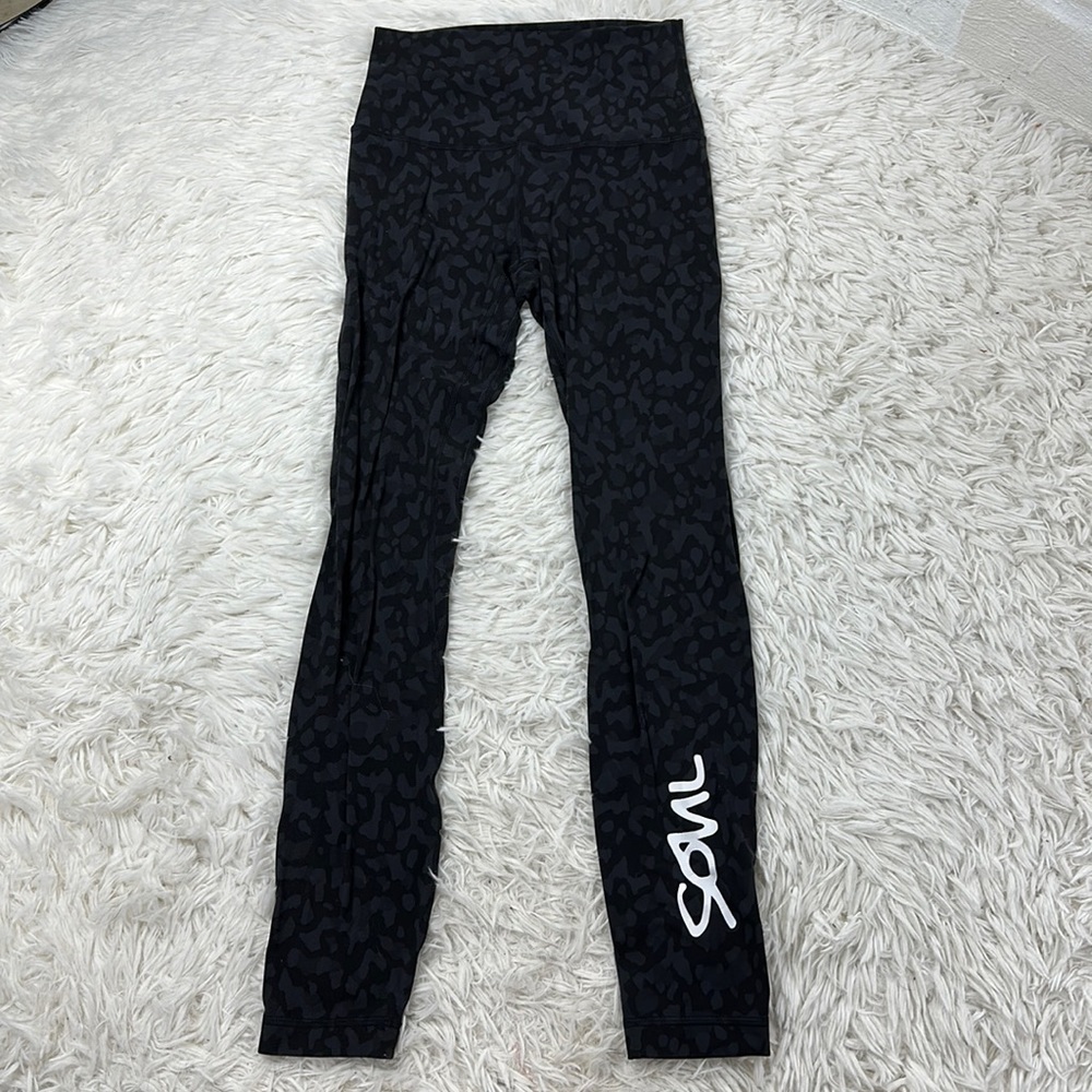 Lululemon Align Pant II 25" Wild Thing Camo Deep Coal Multi